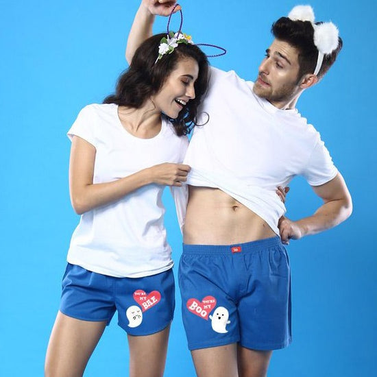 Connected Hearts Matching Couples Boxers