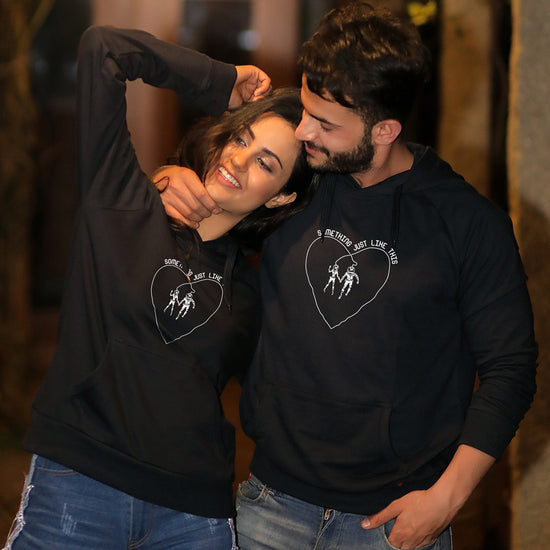 Something Just Like This, Matching Black Hoodies For Couples
