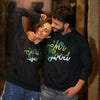 Mr/Mrs Good Life, Matching Black Hoodie For Men And Crop Hoodie For Women