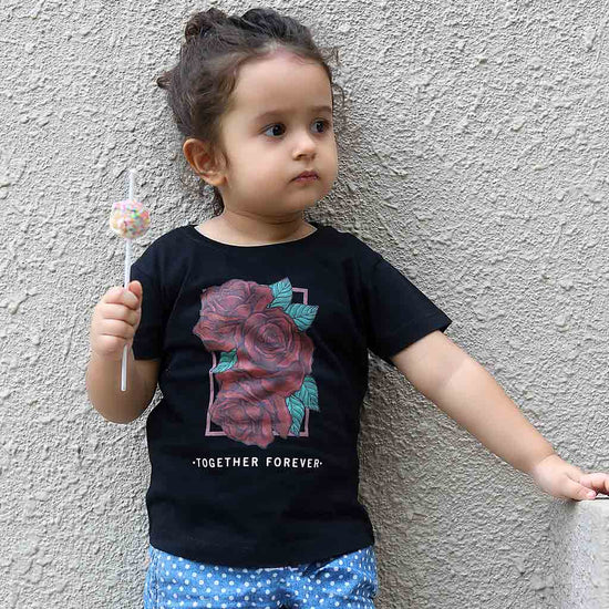 Red Roses, Mom And Daughter Matching Tees For Daughter