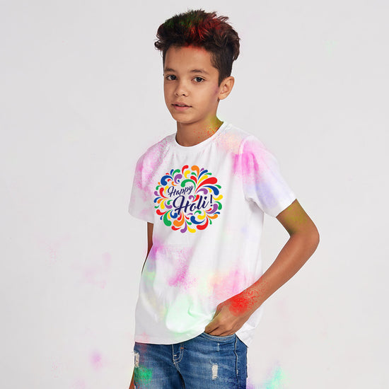 Happy Holi Grande Family Tees for son