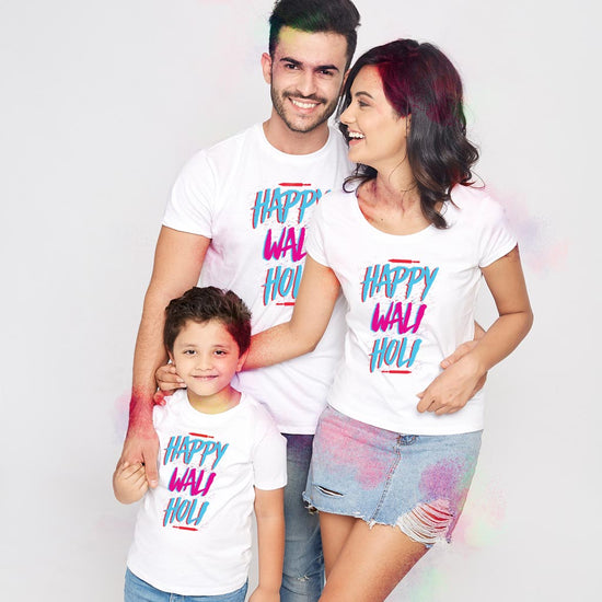 Happy Wali Holi Family Tees