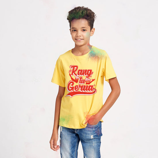 Rang De Tu Mohe Gerua Matching Tees For Son