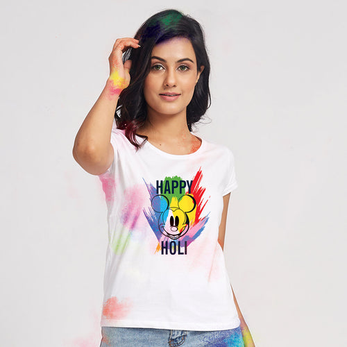Happy Holi, Matching Disney Family Tees For Mother