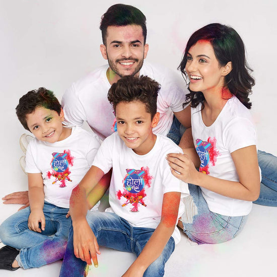 Holi Hai Family Tees