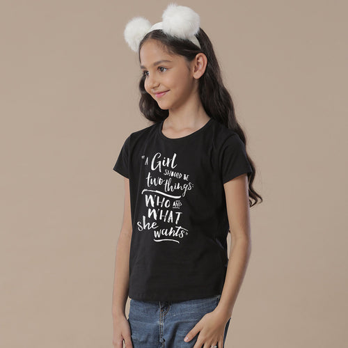 A Girl Should Be Two Things Tees