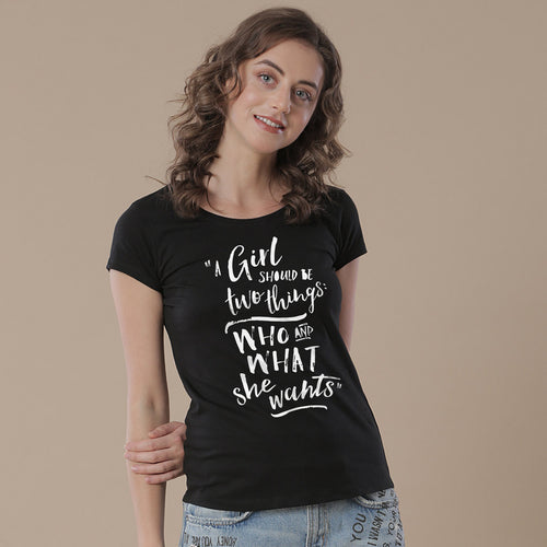 A Girl Should Be Two Things Tees