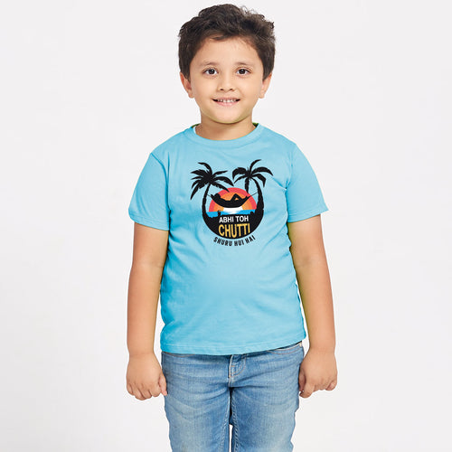 Abhi Toh Chutti Suru Hui Hai Matching Family Tees for Kid Son