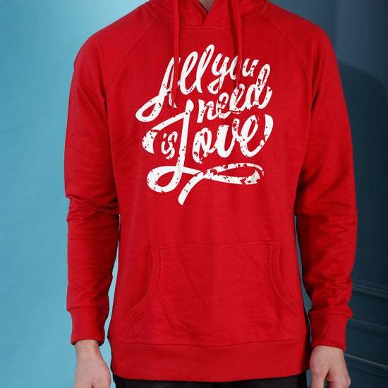 All You Need Is Love, Matching Hoodie For Men And Crop Hoodie For Women