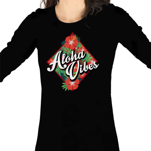 Aloha Vibes Black Knitted Dress For Mom Daughter