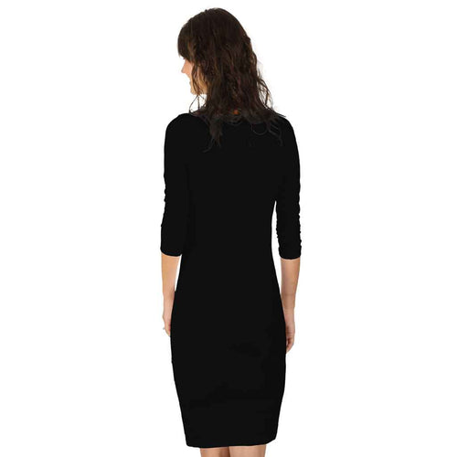 Aloha Vibes Black Knitted Dress For Mom Daughter