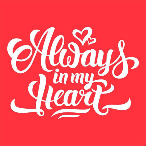 Always In My Heart Couple Tees