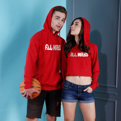 Allways, Matching Hoodie For Men And Crop Hoodie For Women