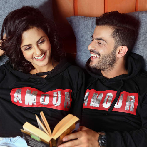 Amour, Matching Hoodies For Men And Crop Hoodie For Women