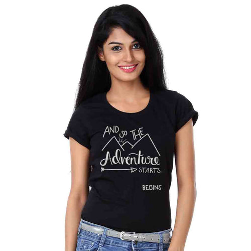 And So The Adventure Begins Friends Tees for women