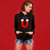 You (Black)  Matching Hoodies For Women