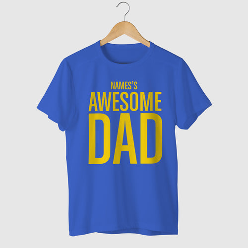 Awesome Dad, Customisable Tee For Dad
