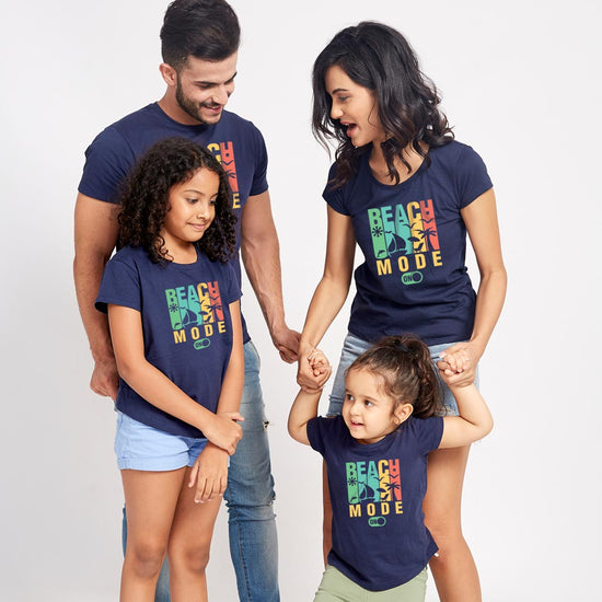 Beach Mode Matching Tees For Family