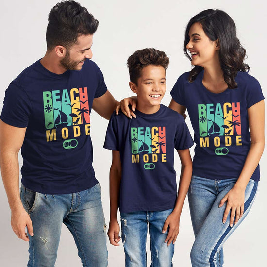 Beach Mode Matching Tees For Family