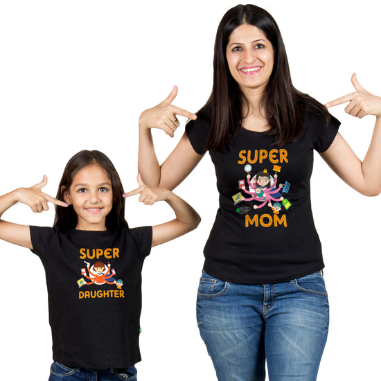 Mother-Daughter Super Mom/Super Daughter Tees