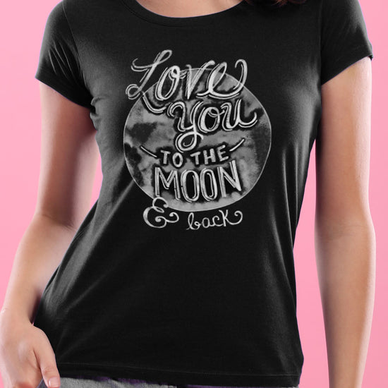 Love You To The Moon Matching Couples Tees