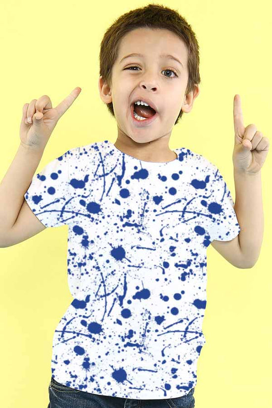 Splash All Over Blue Family Tees For Son