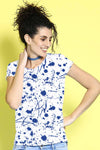Splash All Over Blue Family Tees For Mother