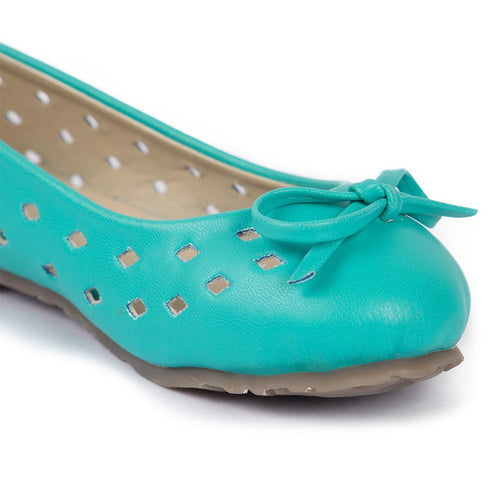 Kids Sea Green Ballerinas