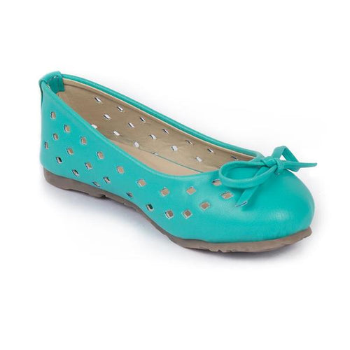 Kids Sea Green Ballerinas