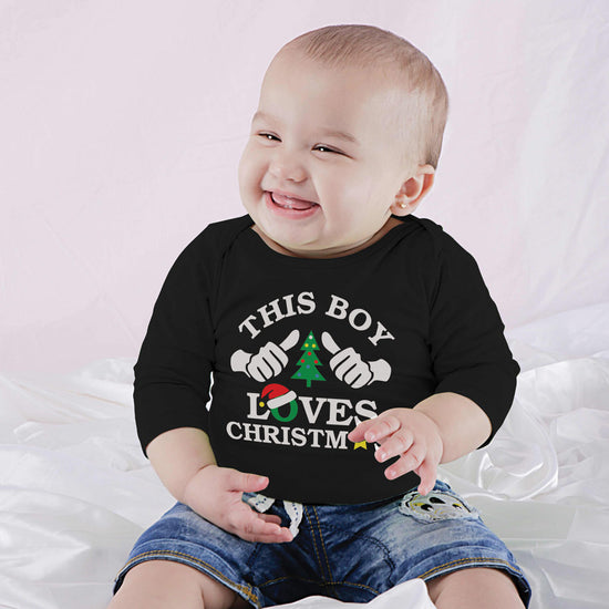 This Family Loves Christmas Family Babysuit