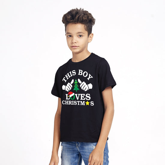This Family Loves Christmas Family Tees For Big Son