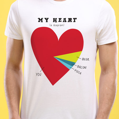 My Hearts, Pie Chart, Matching Couples Tees