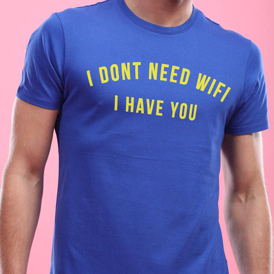 Better Than WiFi (Blue), Matching Couples Tees