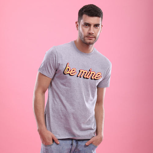 Be Mine Please! (Grey) Matching Couples Tees