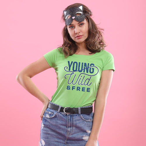 Young, Wild And Free, Matching Couples Tees For Women