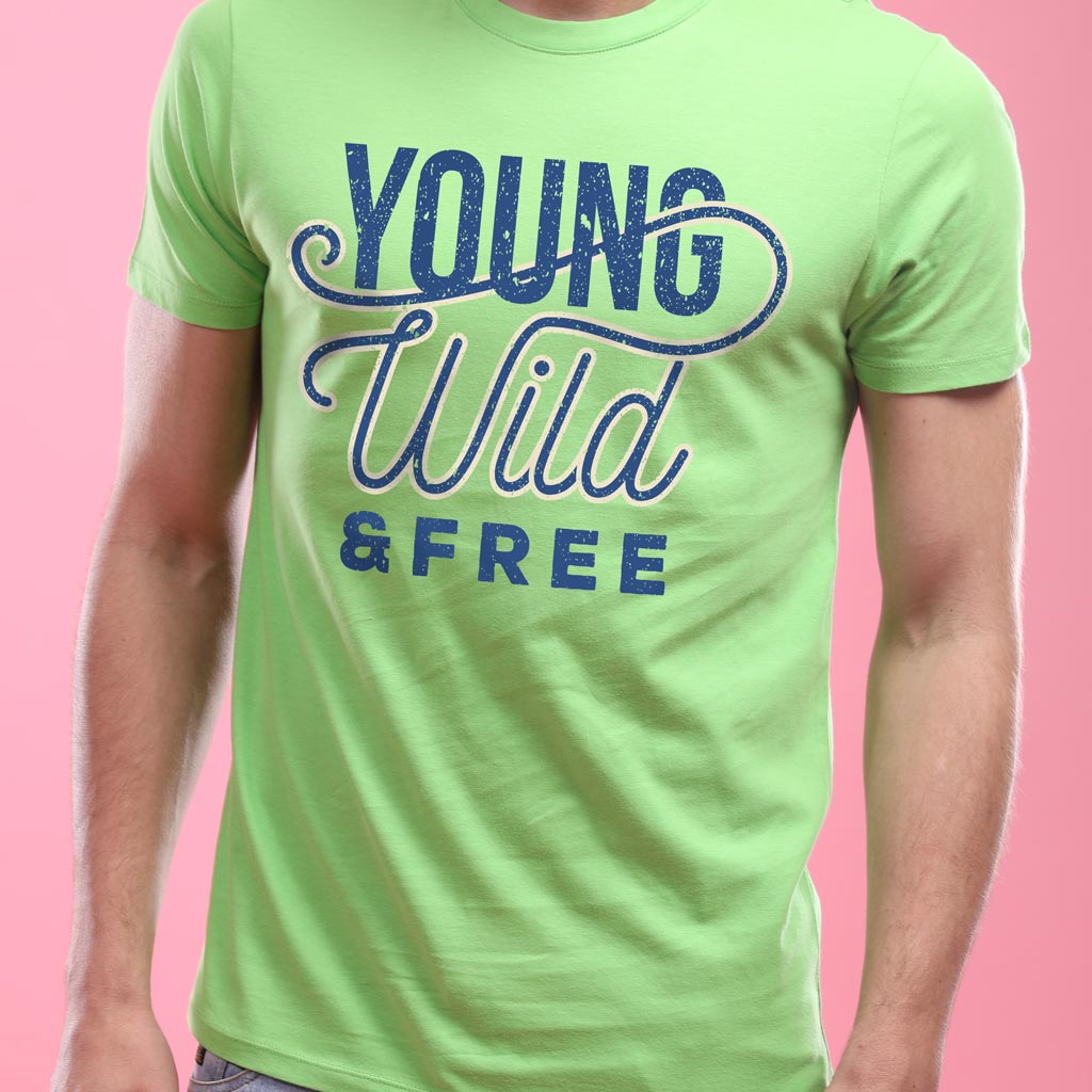 Young, Wild And Free, Matching Couples Tees - Main Image