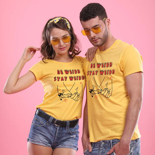 The Weirdos! (yellow) Matching Couples Tees