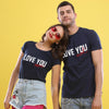 Love You The Most,(Navy Blue) Matching Couples Tees