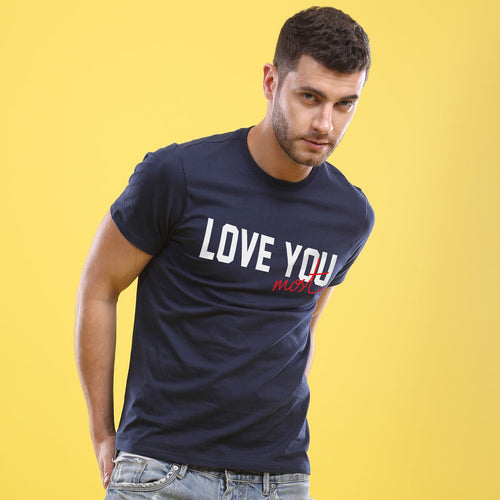 Love You The Most,(Navy Blue) Matching Couples Tees