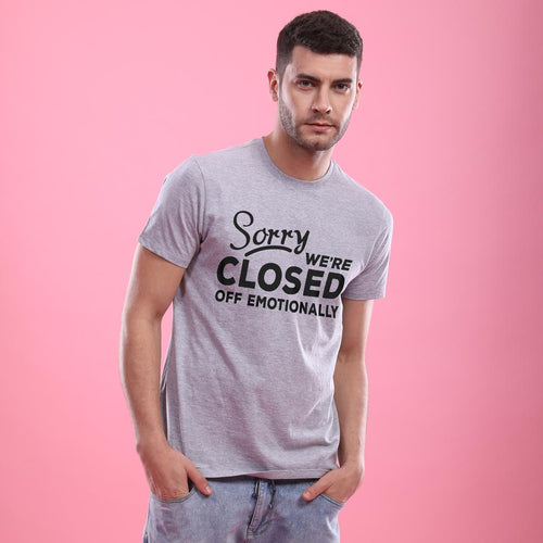 Closed Off Emotionally! Singles  Men Tees