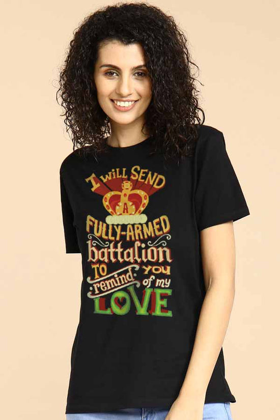 I will Send Fully Armed Battalion Couple Tees for women