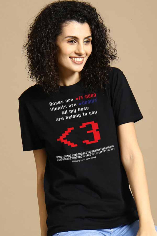 Roses Are Red Couple Tees for women