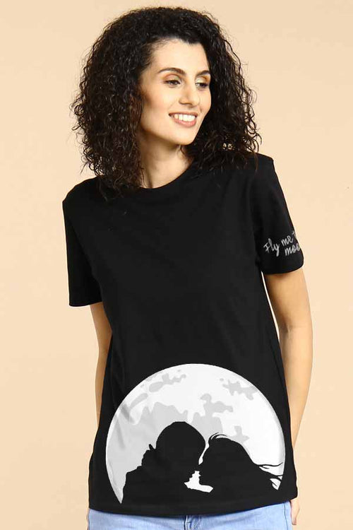Fly Me To The Moon Couple Tees for women