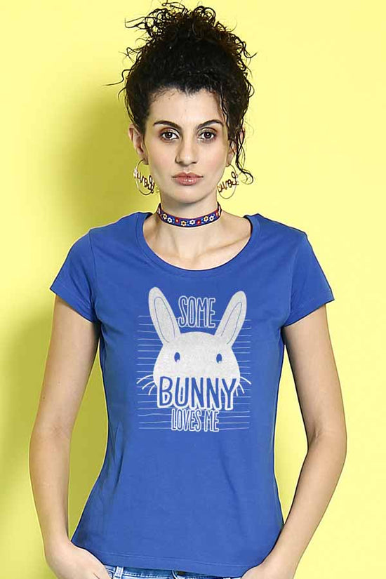 Some Bunny Loves Me Couple Tees for women
