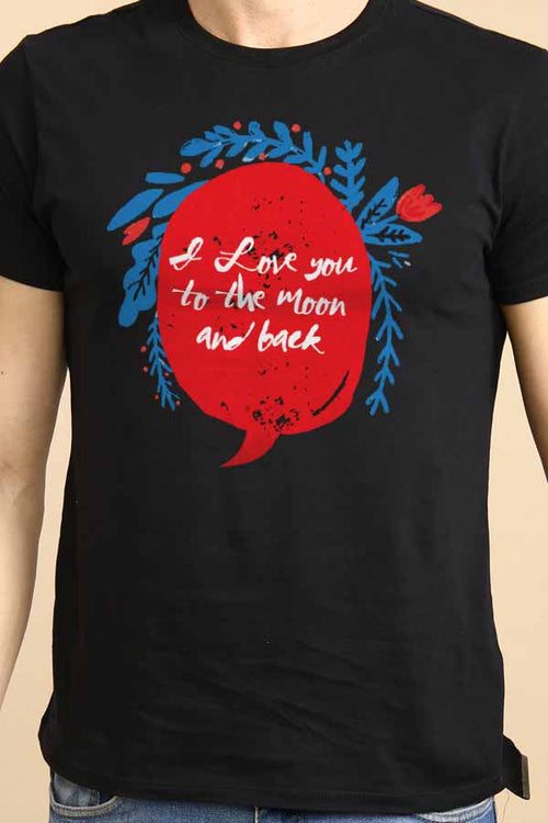 I Love You To The Moon And Back Couple Tees