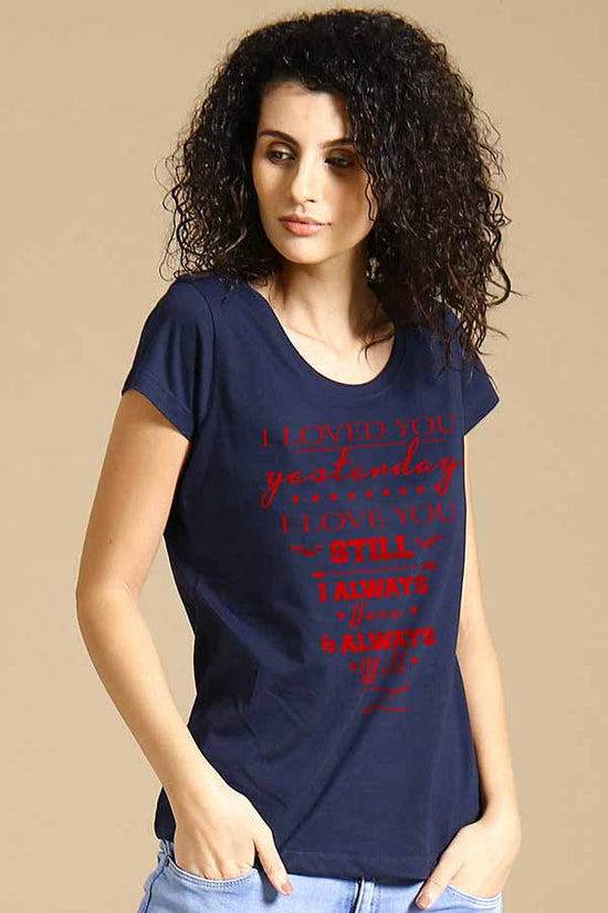 I Loved You Couple Tees for women