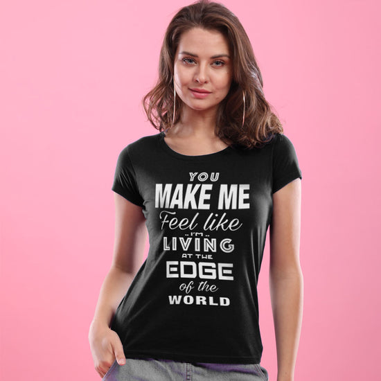 Living On The Edge, Matching Couples Tees For Women