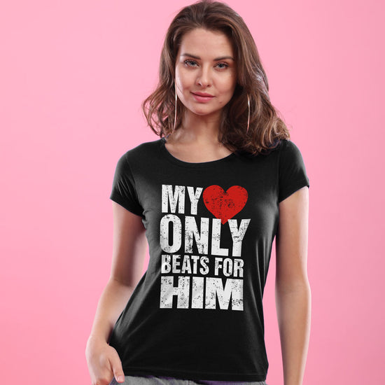 Heart Beat, Matching Couples Tees For Women