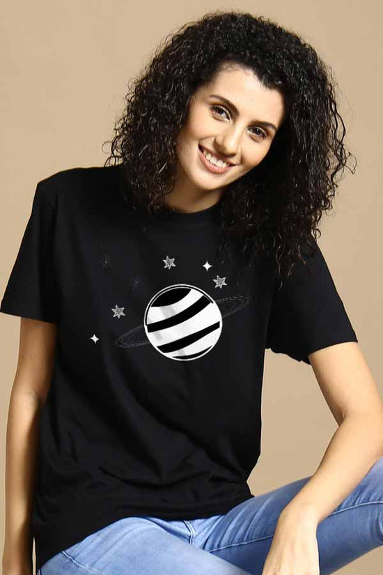 Space Art Couple Tees For Women