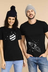 Space Art Couple Tees